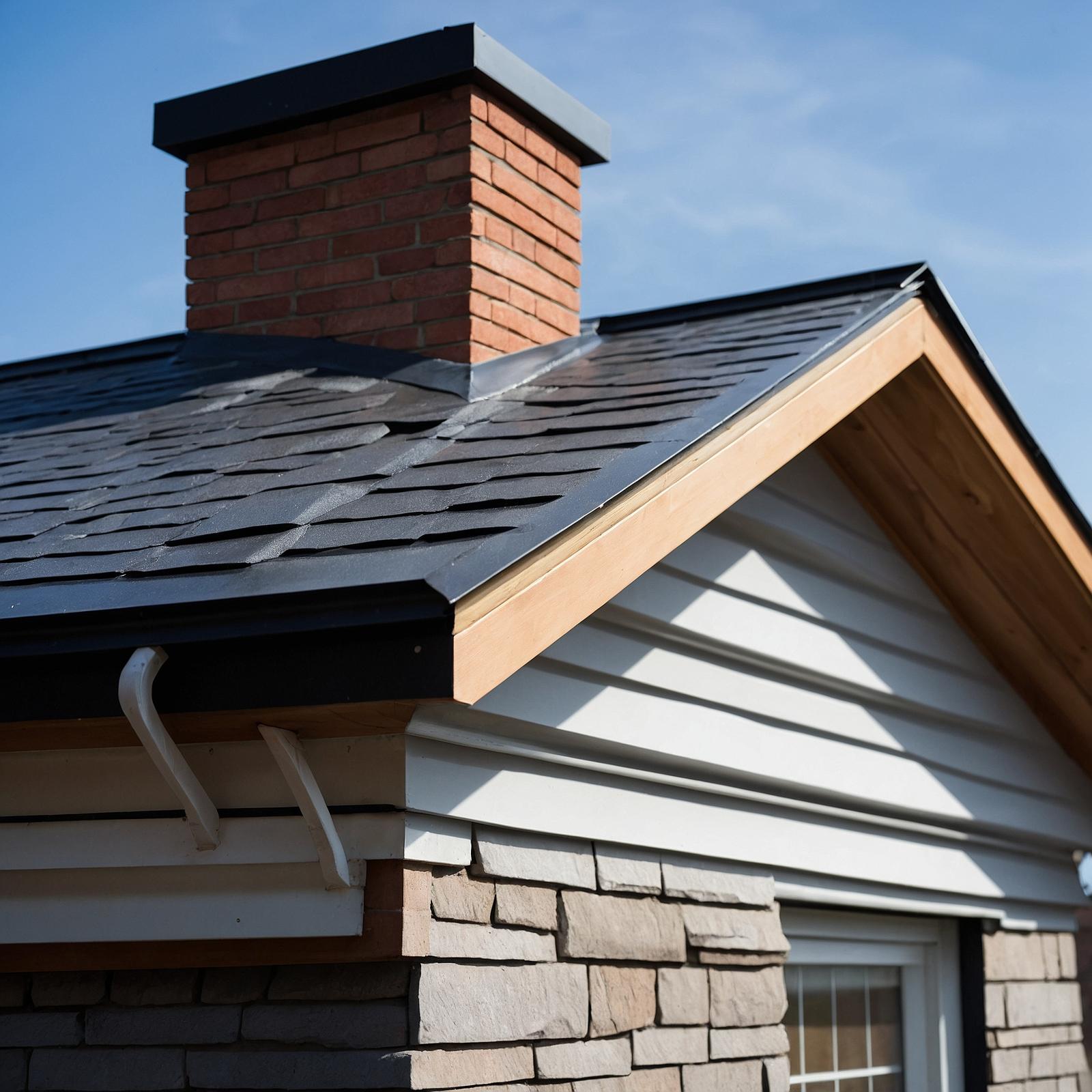 Professional roofer inspecting residential roof with proper equipment and safety gear